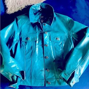 Vintage Gap Leather (Jean Jacket Style)